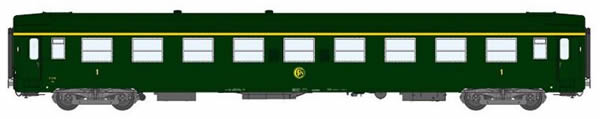 REE Modeles VB-126 - 1st Class French Passenger Coach A9 Celtic Green